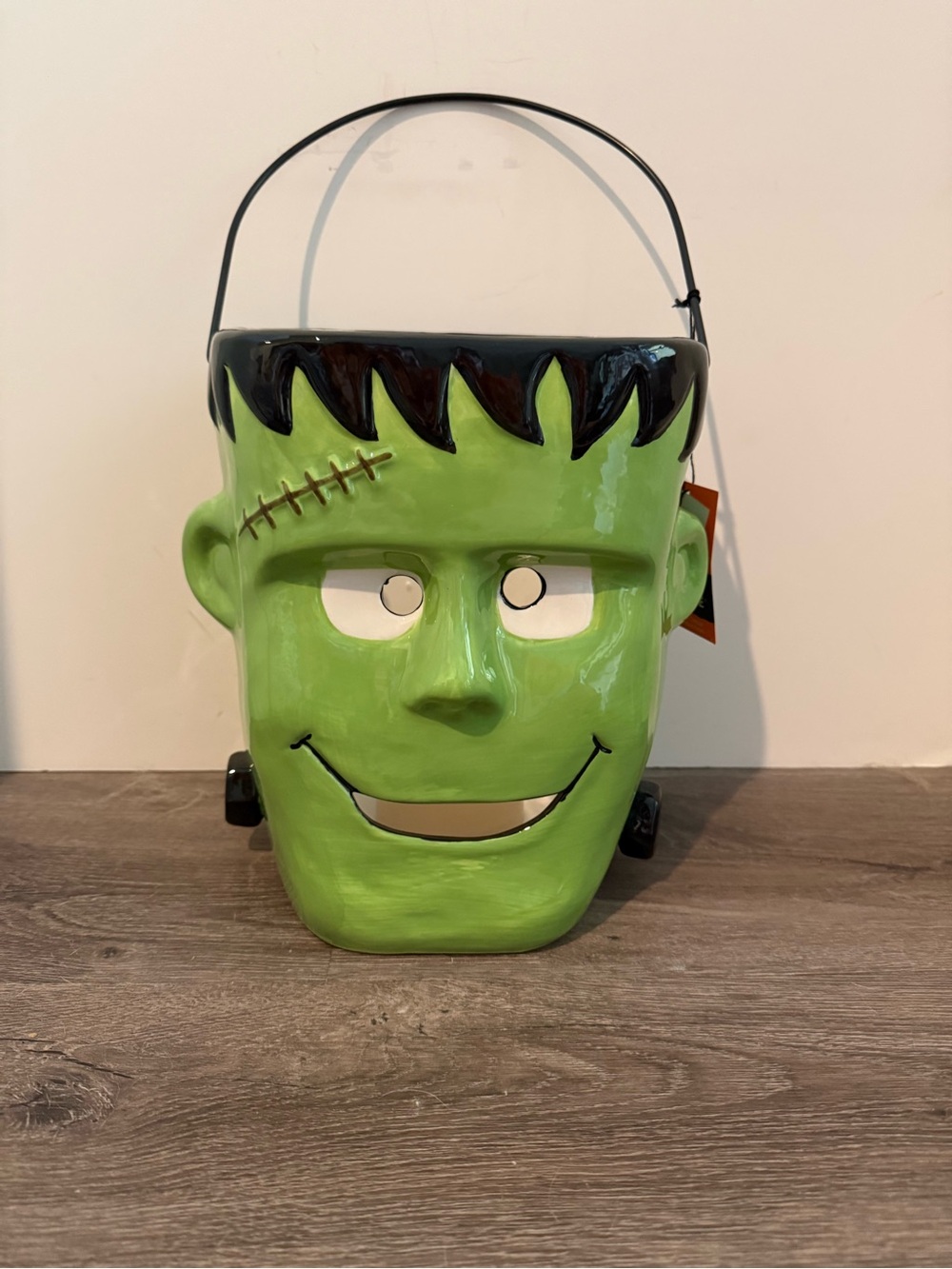 Cute Light-up Frankenstein Ceramic Bucket - NWT